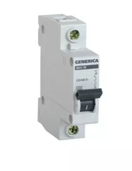 Автоматический выключатель IEK Generica ВА47-29 1Р 25А 4,5кА