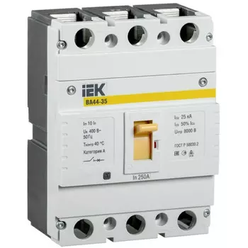 Автоматический выключатель IEK ВА44-35 3Р 200А 25кА