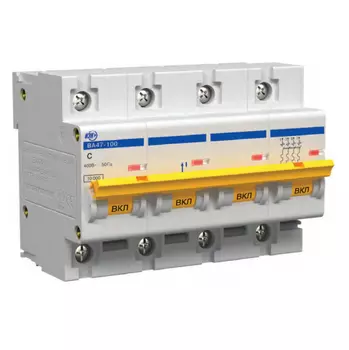 Автоматический выключатель IEK ВА47-100 4Р 63А С