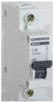 Автоматический выключатель IEK ВА47-29 1Р 40А 4,5кА