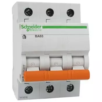 Автоматический выключатель Schneider Electric Домовой ВА63 3П C 40A 4.5кА