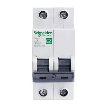 Автоматический выключатель Schneider Electric EASY 9 2П C 25А 4.5кА