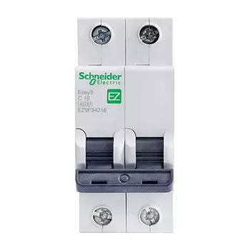 Автоматический выключатель Schneider Electric EASY 9 2П C 16А 4.5кА