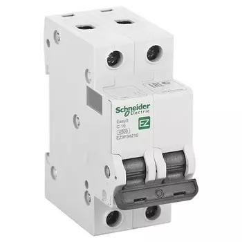 Автоматический выключатель Schneider Electric EASY 9 2П C 10А 4.5кА