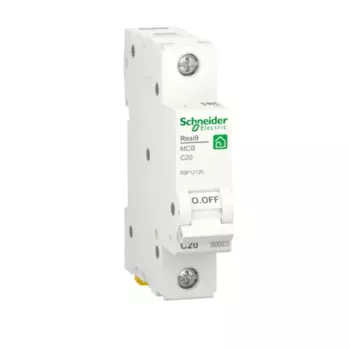 Автоматический выключатель Schneider Electric Resi9 R9F12120 АВ С 20А 1P 6кA