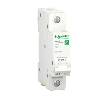 Автоматический выключатель Schneider Electric Resi9 R9F12163 АВ С 63А 1P 6кA