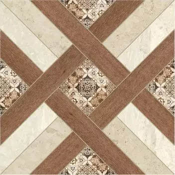 Azori Фьюжн ПГ3ФЖ004 41.8х41.8 см, плитка напольная (бело-коричневая)