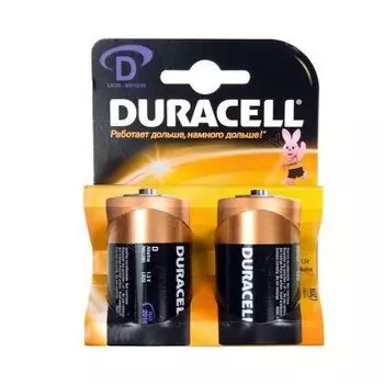 Батарейка алкалиновая Duracell Basic D LR20 Bl-2, 2 шт