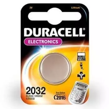 Батарейка литиевая Duracell CR2032 BL-1, 1 шт