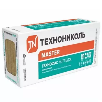 Базальтовая вата Технониколь ТехноФас Коттедж 1200х600х100 мм 3 плиты в упаковке