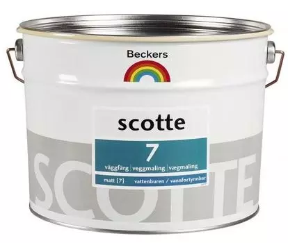 Beckers Scotte 7 9 л, Краска интерьерная латексная (белая)