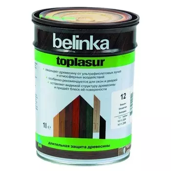 Belinka Toplasur №19, 1 л, Пропитка деревозащитная