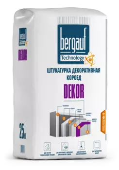 Bergauf Dekor, 25 кг, Штукатурка декоративная цементная