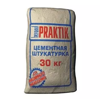 Bergauf Praktik, 30 кг, Штукатурка цементная для наружных работ серая