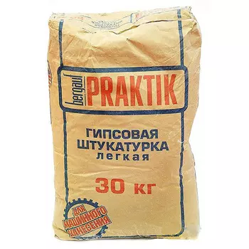Bergauf Praktik, 30 кг, Штукатурка гипсовая белая