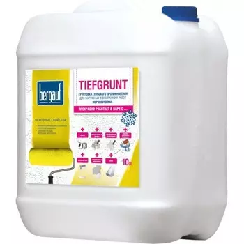 Bergauf Tiefgrunt, 10 л, Грунтовка глубокого проникновения акриловая