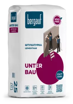 Bergauf Unter Bau, 25 кг, Штукатурка цементная