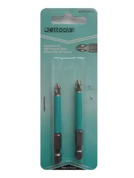 Бита для шуруповерта магнитная Jettools PZ2, длина 70 мм (2 шт)