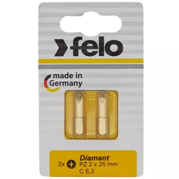 Бита крестовая Felo Diamond PZ2 25 мм 2 шт.