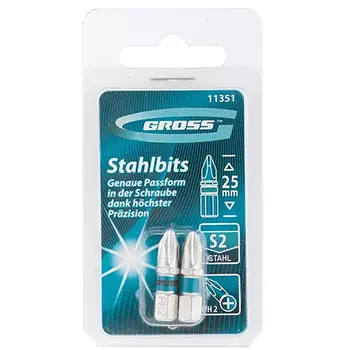 Биты GROSS PH 2х25 2 шт