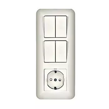 Блок Schneider Electric Прима BK2VR-006B-B белый