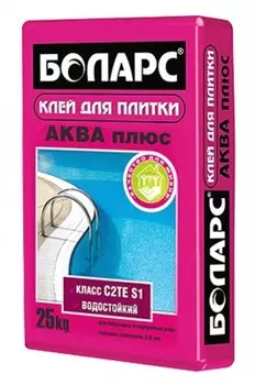 Боларс Аква Плюс бассейнов, 25 кг, Клей для плитки для