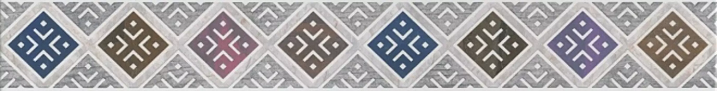 Бордюр Kerama Marazzi Линьяно ALD\A38\7071Tразноцветный 6.3х50 см