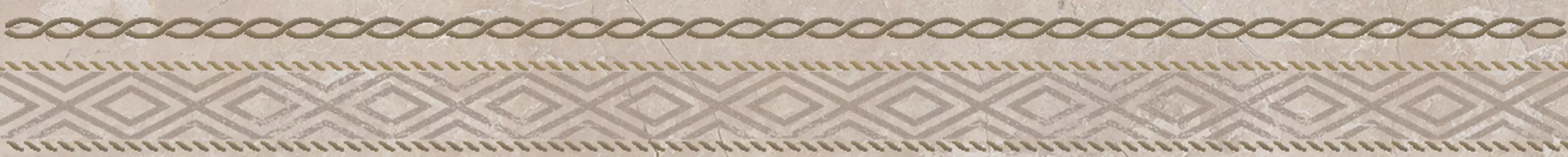 Бордюр Laparet Elektra Rombo бежевый 6х60 см