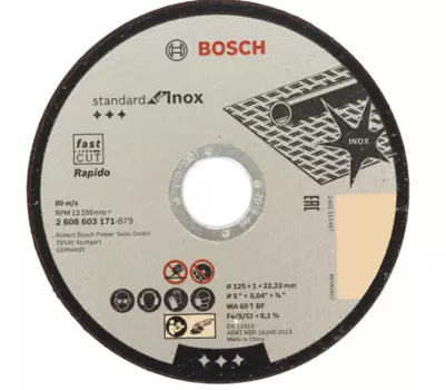 Bosch, Отрезной круг по металлу 125х1х22.23 мм