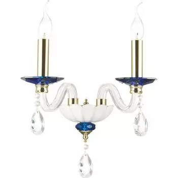 Бра Odeon Light Elefi 4600/2W золото с белым E14 2х40W 220V