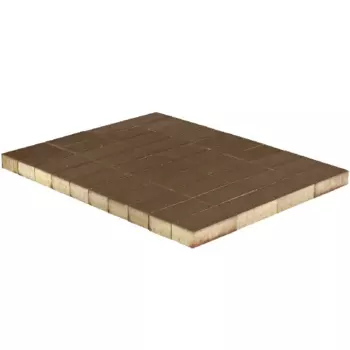 Braer Прямоугольник, 200х100х40 мм, Плитка тротуарная коричневая