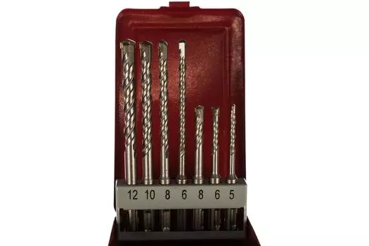 Буры для перфоратора SDS+ набор 7 шт. КЕДР 28124