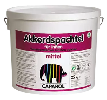 Caparol Akkordspachtel mittel, 25 кг, Шпатлевка готовая универсальная