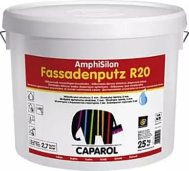 Caparol AmphiSilan Fassadenputz R 20, 25 кг, Штукатурка декоративная дисперсионная