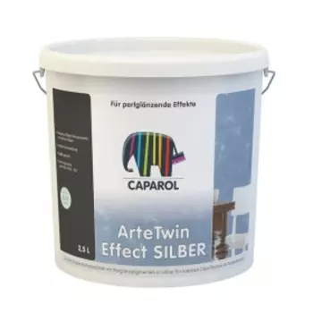 Caparol ArteTwin Effect Silber, 2.5 л, Шпатлевка готовая декоративная
