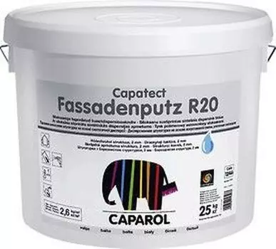 Caparol Capatect Fassadenputz R 20, 25 кг, Штукатурка декоративная дисперсионная