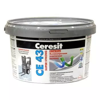 Ceresit CE43 Super strong 02, 25 кг, Затирка водоотталкивающая