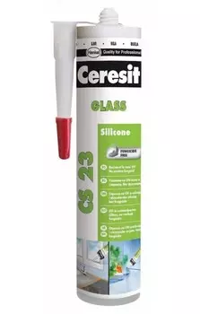 Ceresit CS 23, 280 мл, Герметик силиконовый белый