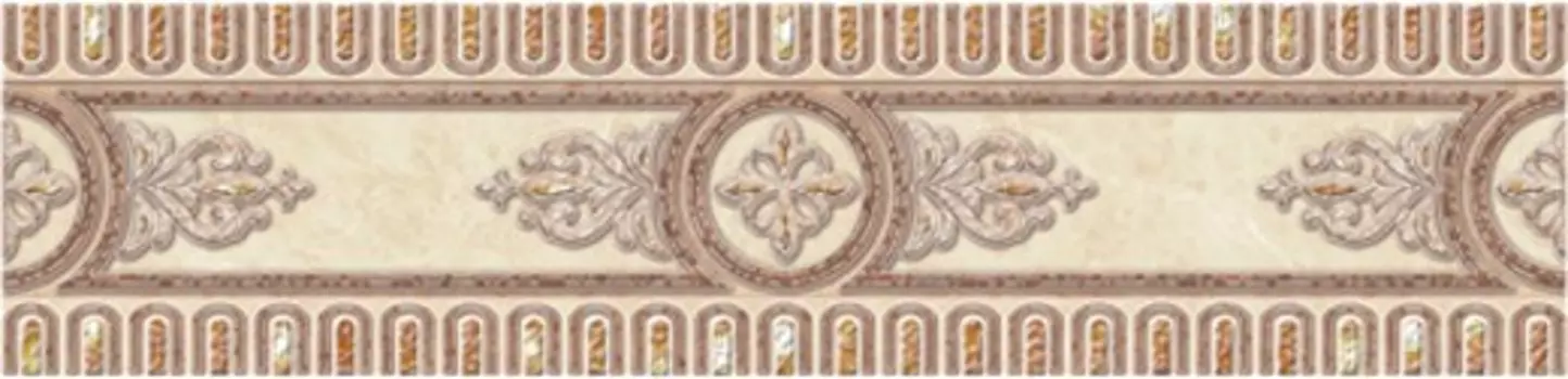 Cersanit Carrara CE5R303 11х44 см, бордюр для плитки (бежевый)