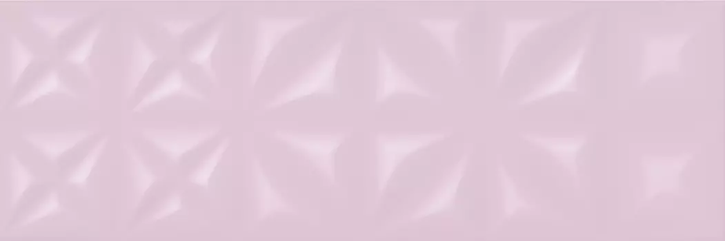 Плитка настенная Cersanit Lila LLU072D рельефная розовая 25х75 см