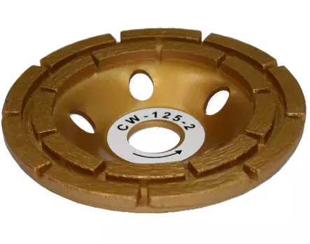 Чашка с алмазным напылением по бетону D125 мм