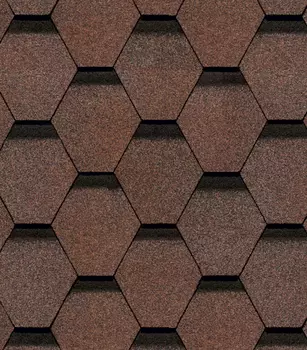 Черепица гибкая Docke Europa Karat красный 3 м2