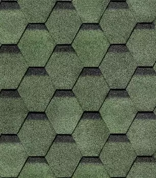 Черепица гибкая Docke Europa Karat зеленая 3 м2