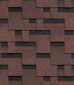 Черепица гибкая Docke PIE Simple Тетрис красный 3 м2