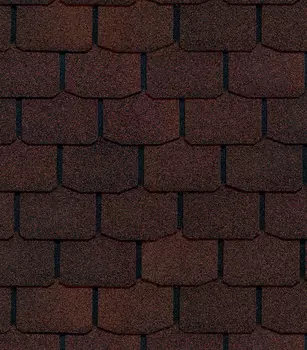 Черепица гибкая Docke PIE Standart Крона красный 3.1 м2