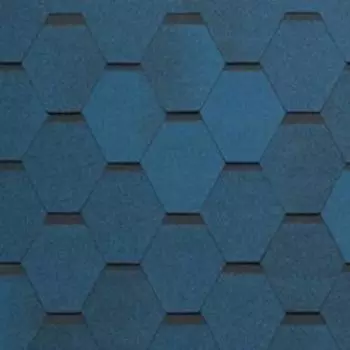 Черепица гибкая Tegola Nordland Нордик синяя с отливом