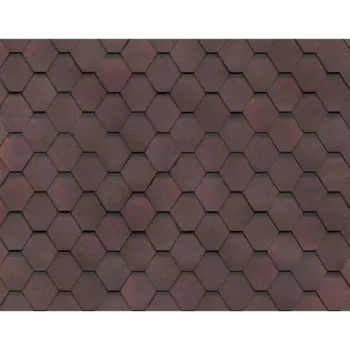 Черепица гибкая Технониколь Shinglas Классик Кадриль гранат 3 м2