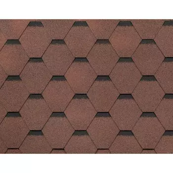 Черепица гибкая Технониколь Shinglas Комфорт Сальса личи 3 м2