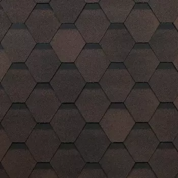 Черепица гибкая Технониколь Shinglas Оптима коричневая 3 м2