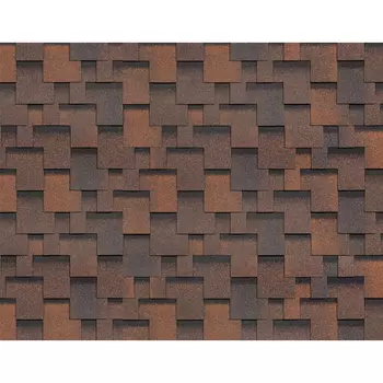 Черепица гибкая Технониколь Shinglas Ультра Фокстрот кедр 3 м2